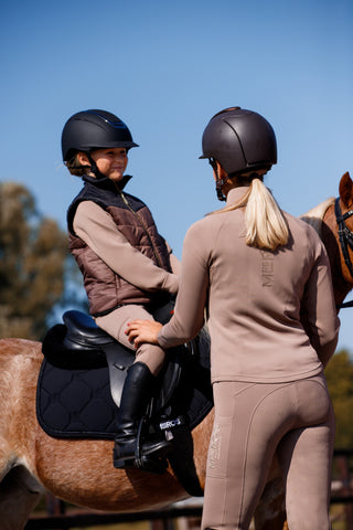 Mrs. Ros Softshell Silhouette Breeches Taupe - Autumn Crush