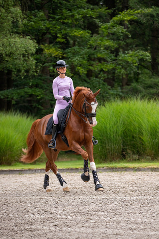 Dressage Saddle Pad Black - Lavender Fields