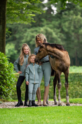 Mini Ros Softshell Training Jacket Zoë Green - Lavender Fields