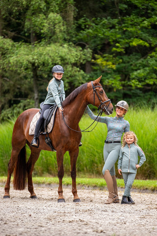 CHARMER Dressage Saddle Pad Taupe Velvet - Lavender Fields