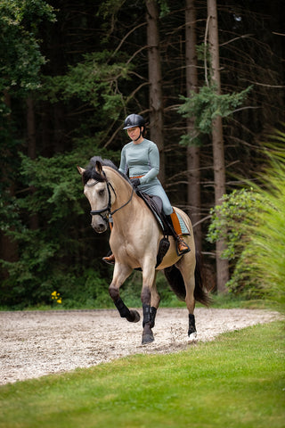 ICONIC Cotton Dressage Saddle Pad - Lavender Fields